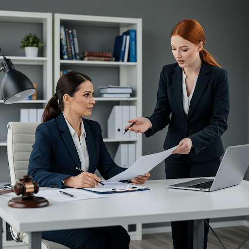 2 abogadas trabajando