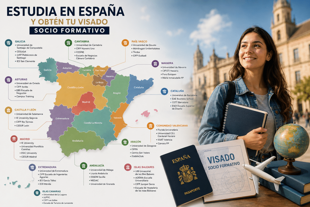España se ha convertido en uno de los destinos más atractivos para quienes desean estudiar en España siendo extranjero y acceder al visado socio formativo.