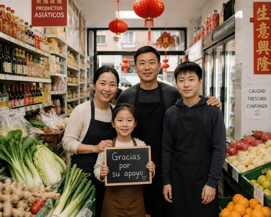 Familias chinas amplían supermercados y restaurantes en Madrid mientras consolidan negocios y estabilidad económica en España.
