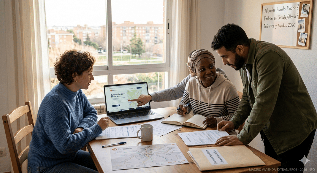 Las mejores ciudades de Madrid para extranjeros con información sobre alquiler, empadronamiento, ayudas y problemas habituales en 2026.