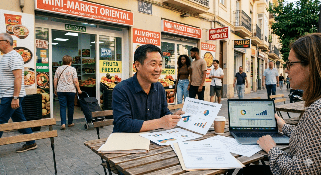 El crecimiento de la comunidad china en ha impulsado en los últimos años la apertura de múltiples actividades económicas impulsadas por emprendedores extranjeros. La legislación española en materia de extranjería permite desarrollar negocios