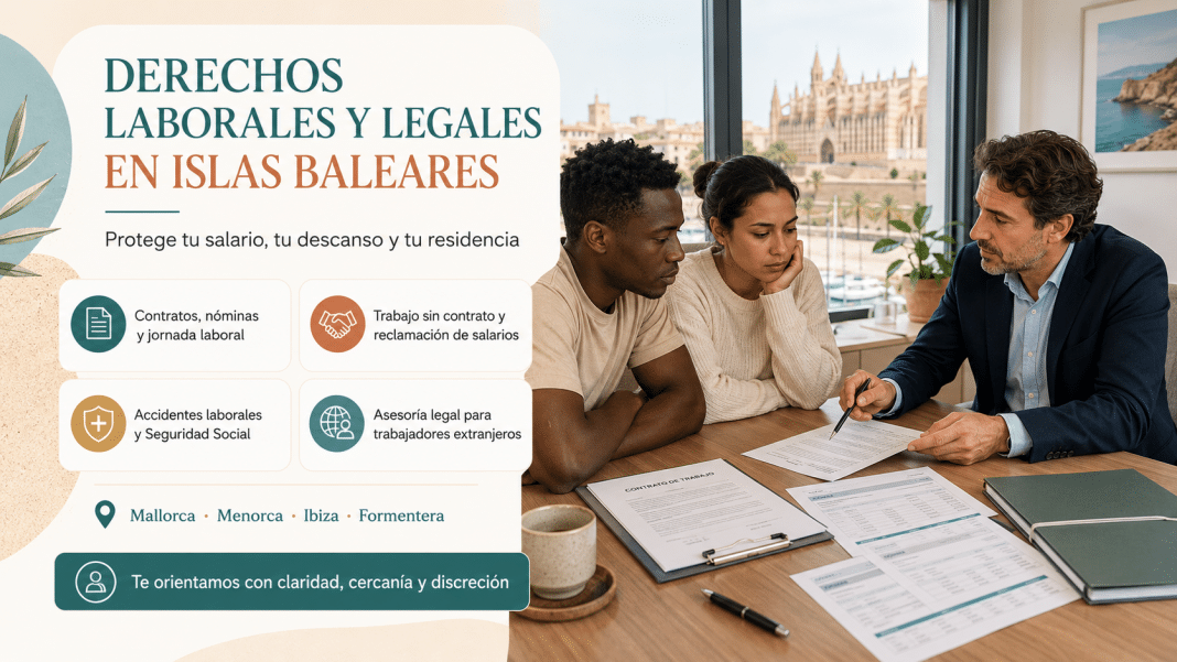 Trabajar en las Islas Baleares puede sentirse como una oportunidad luminosa, pero también como una carrera intensa cuando llega la temporada. En Mallorca, Menorca, Ibiza y Formentera, muchas personas extranjeras empiezan el año con ilusión en hoteles, restaurantes, bares, limpieza, cocina, reparto, construcción, comercios, transporte, mantenimiento, lavanderías, apartamentos turísticos, servicio doméstico y cuidado de mayores. Conocer los derechos laborales para inmigrantes en Islas Baleares no es una formalidad fría. Es una manera de proteger el salario, el descanso, la dignidad y la tranquilidad.