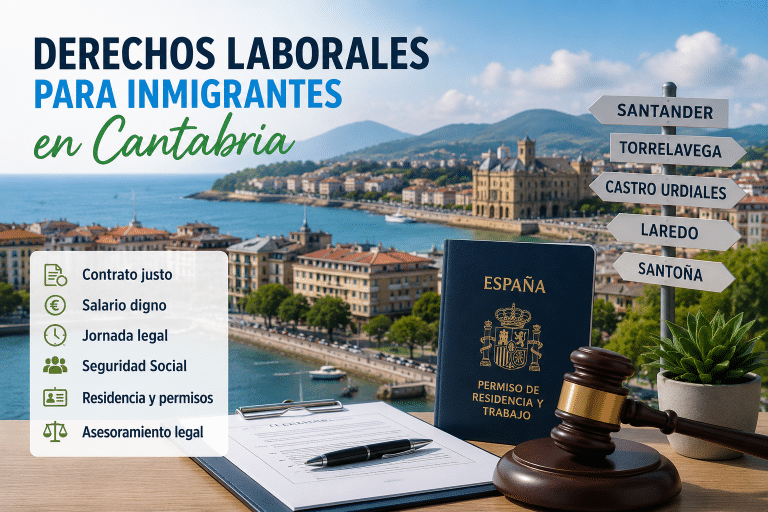 Trabajar en Cantabria puede ser el comienzo de una vida más tranquila, pero también puede traer dudas cuando el contrato, el salario o la residencia no están claros. En Santander, Torrelavega, Castro Urdiales, Laredo, Santoña, Camargo, Reinosa, Los Corrales de Buelna y otras zonas, muchas personas extranjeras encuentran oportunidades en hostelería, hoteles, limpieza, cuidado de mayores, servicio doméstico, construcción, industria, logística, comercio, pesca, conserveras, ganadería, agricultura y trabajos temporales de costa. Conocer los derechos laborales para inmigrantes en Cantabria no es solo entender documentos. Es proteger el tiempo, la dignidad, el salario y la seguridad de una familia que intenta avanzar.